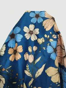 EMERY ROSE Vintage Ditsy Floral Sleeveless Tank Top Women, Loose Fit Crew Neck Floral Allover Print Camisole For Summer Layering Tops For Women Summer Cute Women's Summer Outfits Spring Tops For Women Casual Women's Tops For Summer Summer Casual Tops - Navy Blue - View 6