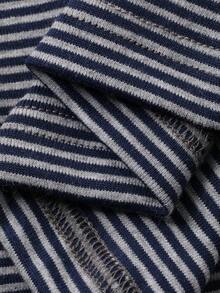 DAZY 2pcs Women Casual Set: Loose Fit Long Sleeve T-Shirt With English Woven Label & Plaid Pants - Grey - View 7