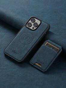 Suteni 二合一 PU 皮革可拆卸钱包式手机壳，带卡槽，兼容 MagSafe 无线充电，适用于 17 Pro Max、17 Air、16、15 Plus、14、13、12、11，Galaxy S25 Ultra、S24、S23、S22，Pixel 10 Pro XL、9、8A、7，防水、防震、防摔、防刮。 - 荔枝藍 - 查看 1