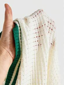 ROMWE MEN Street Life 青少年男孩夏季休闲贴花纽扣针织开衫 - 綠色 - 查看 6