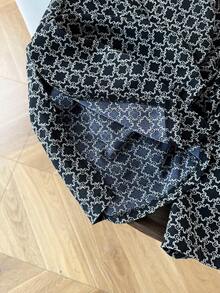 GlowEve CURVE Plus Size Casual All-Over Print Drawstring Waist Pants Pattern Pants Women Summer Pants Printed Pants Casual Pants Track Pants - Black - View 5
