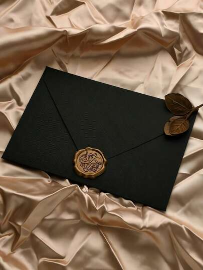 100PCS Black Envelopes DIY Handmade Gift Wrapping Bags Wedding Invitation Card Envelopes Cash Money Envelopes Stationery Back To School Supplies