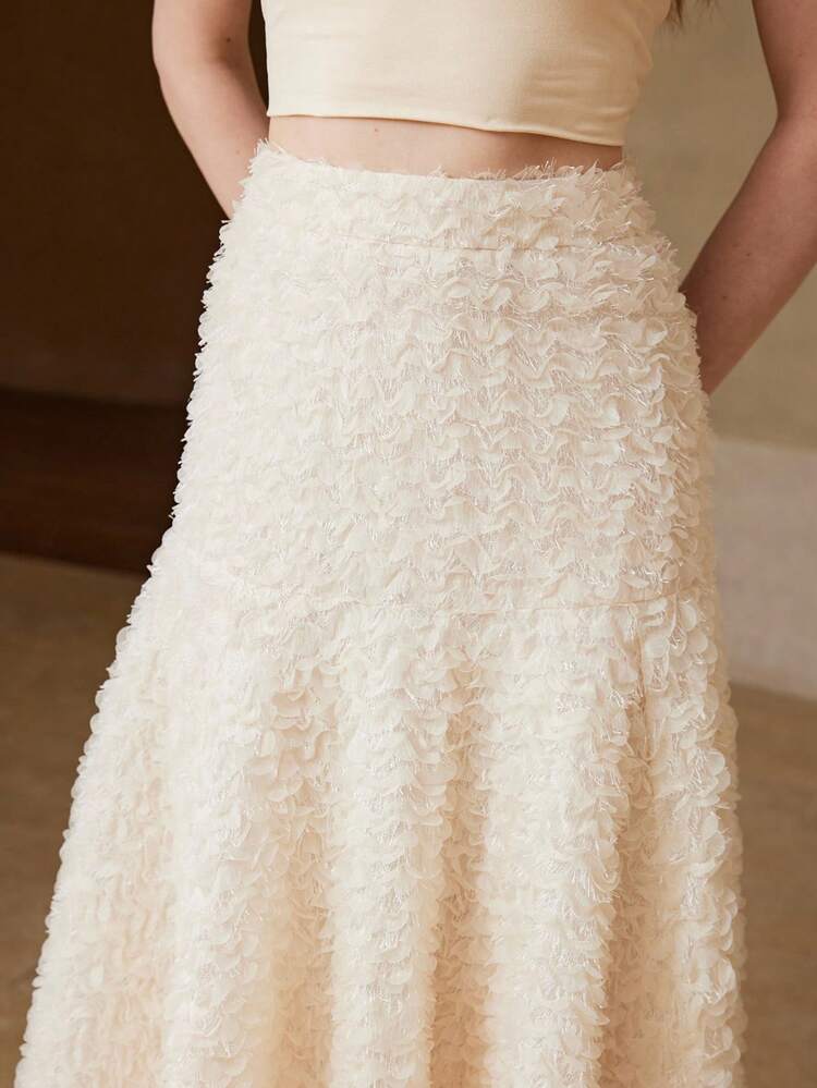WOMEN'S SPRING/SUMMER MESH FLOWY SKIRT