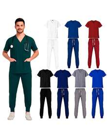 Men's Uniform | Scrub Type Surgical Bag For Use - 綠色 - 查看 8