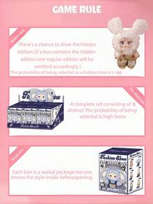 POKOJA LAND Caja ciega con diseño de conejo, con diseños faciales exquisitos y decoraciones de ropa hermosas. Se puede regalar a familiares y amigos. (Sin relleno de peluche), adecuado como regalo para amigos - Marea juega caja ciega - Ver 6