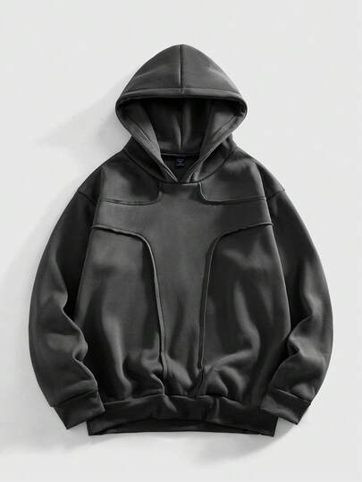 Sudadera con capucha de estilo casual y de moda con parches, adecuada para el uso diario, primavera/otoño