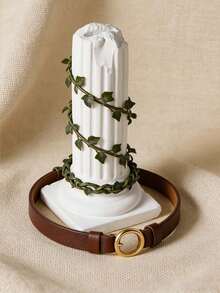 1 Creative European Retro Plaster Weathered Cracked Roman Column Ring Display Stand, Which Can Be Used As A Showcase Prop Or Seat To Add Fun To Life; Ladies' Jewelry Storage Rack, A Must-Have For Travel, For Back To School Dormitory Storage - Multicolor - View 6