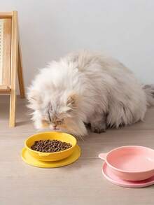 1PC/2PCS Silicone Pet Feeding Mat Dog Food Water Pad Puppy Diner Raised Rubber Bowl Mat Waterproof Cat Dog Tray Anti Spill For Medium Small Pets Non Slip Easy Clean - Multicolor - View 2