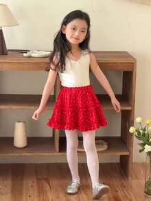 DAZY Young Girl Rabbit Design Tights, Suitable For Pairing With Skirts - White - View 3