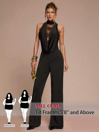 SHEIN Tall CURVE CURVE Neue Damen Große Größen Hochgewachsene Mode Mesh Patchwork Off-Shoulder Jumpsuit, hochwertige gestrickte Stretch-Stoffe für mehr Komfort. Hoher Bund lässt Sie schlanker und Ihre Beine länger erscheinen, geeignet für große Frauen. Hoher Bund lässt Sie schlanker und Ihre Beine länger erscheinen, geeignet für große Frauen. Old Money Stil, geeignet für alle Jahreszeiten und Anlässe, geeignet für große Mädchen und Frauen, Sommer Jumpsuit Sommer Sommer Jumpsuit Sommer Outfits Sommerurlaub Outfits Lange Sommerhosen für Frauen Frühlings-Outfit, Jumpsuit, Büro-Hosen, Eleganter Jumpsuit, Lässiger Jumpsuit, Schlankheits-Jumpsuit mit hoher Taille für den Sommer, Eleganter Damen-Zeremonien-Jumpsuit, Eleganter Jumpsuit für Partys, Elegante Hosen für Damen, Elegante lange Hosen, Urlaubsoutfits für Frauen, Urlaubsoutfits für Frauen, Sommerurlaubs-Outfits, Sommerurlaubs-Outfits, Lässige Hosen für Frauen, Sexy Hosen für Frauen, Karnevals-Kostüm Karnevals-Kostüm Frauen Look 2026 2026 Karnevals-Frau