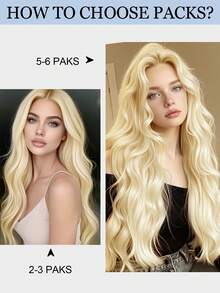 20 chiếc 50 gram băng dính tóc nối bằng tóc thật 18 inch Remy tóc nối màu 613 tóc vàng thời trang băng dính tóc nối, băng dính tóc thật thêm độ dài cho đám cưới - S613 - Xem 10