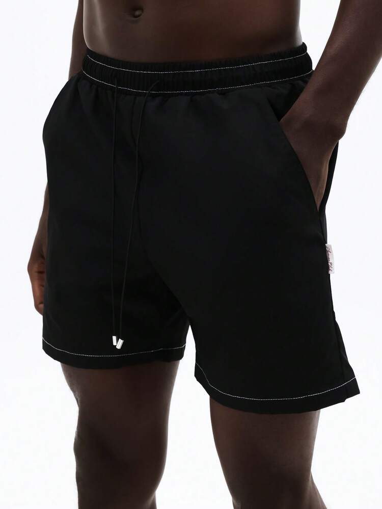 Short de bain en nylon avec cordon de serrage