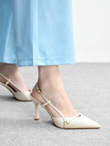 CUCCOO BIZCHIC Women's High-Heeled Shoes - White - View 5