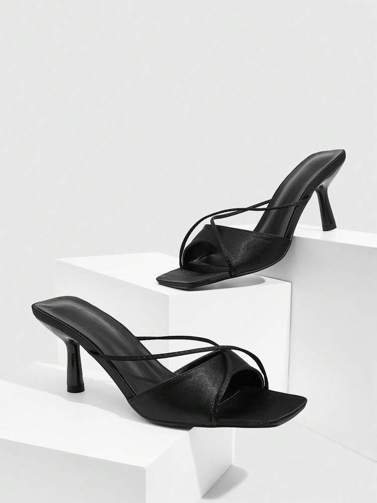 CUCCOO SZL Women's Elegant Minimalist Heeled Sandals For Commuting Valentine's Day Prom Heels