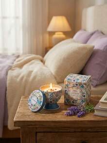Cirelle شمعة معطرة طويلة الاحتراق وخالية من الدخان - حامل حديدي عالي القاعدة لعطر المنزل، هدية استرخاء متعددة الغرف للأعياد والمناسبات - روائح متعددة - مشاهدة 2