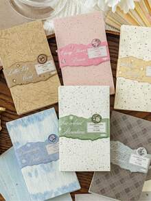 1 Pack 50 Sheets Assorted Vintage Material Paper Personalized Collage Card Material Creativity Hand Account Design Paper Aesthetics Notebooks Art Journaling Office & School Supplies - 1 Package - View 10