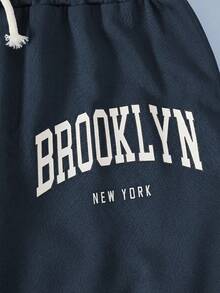 3pcs/Set Girls Casual Loose Fit Letter Print Comfy Wide Leg Pants, Suitable For Spring/Autumn, Christmas - Multicolor - View 7