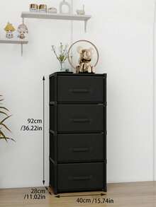 Closet; Portable Closet, Closet Organizer, Autumn Decorative Home Supplies. Multi-Functional, Available In Medium Size, Cube Storage Cabinet With Drawers, Dust-Proof Closet, Shelves, Shoe Rack, Shoe Cabinet, Independent Display Stand, Freely Assembleable, Floor-Standing Assembly Storage Rack, Bookshelf - Multicolor - View 18