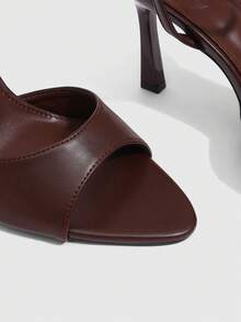CUCCOO SZL Giày sandal cao gót nữ màu đỏ tía tối giản, có thể điều chỉnh, thích hợp cho mặc hàng ngày, giày mùa xuân, kỳ nghỉ xuân, lễ Phục sinh, dạ hội. - Rượu vang đỏ đậm - Xem 7
