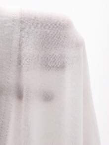 DAZY 心形图案印花宽松插肩袖女士睡衣套装 - 白色 - 查看 7