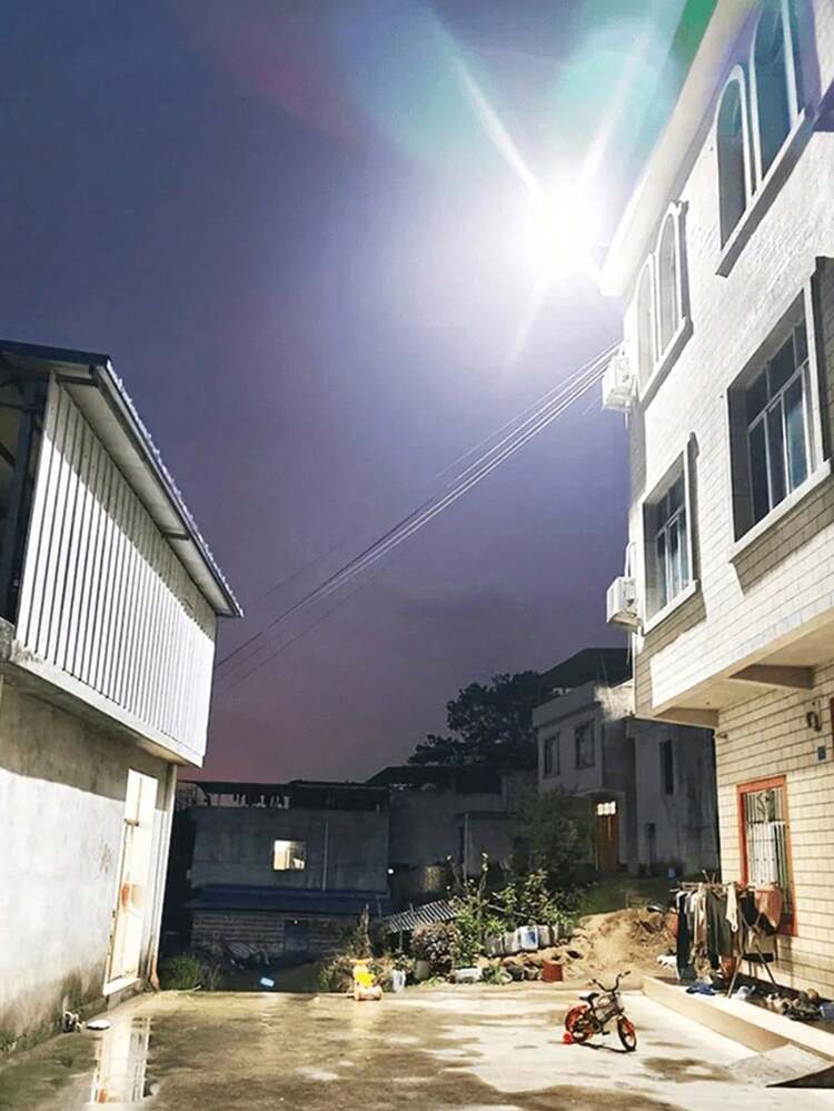800000流明超强太阳能LED灯户外500W大功率户外太阳能壁灯花园路灯聚光灯 - 黑色 - 查看 8