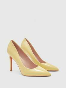 CUCCOO BIZCHIC New Fashion Pointed Toe High Heel Pumps For Women Spring Shoes Spring Break Easter For Christmas Spring Shoes - Light yellow - View 7