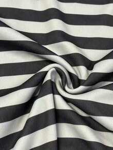 Rina Fox Women's Casual Everyday Striped Bow Embroidery Round Neck Short Sleeve T-Shirt, Summer - Multicolor - View 5