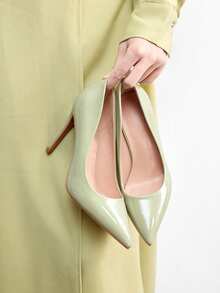 CUCCOO BIZCHIC New Fashion Pointed Toe High Heel Pumps For Women Spring Shoes Spring Break Easter For Christmas Valentine's Day - Light green - View 3