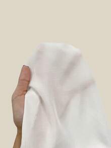 Manfinity Dauomo Áo sơ mi dài tay nam màu trơn kiểu dáng thường ngày có nơ - trắng - Xem 8