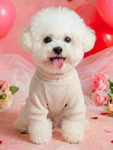 PETSIN 1 Piece Of Clothing For Cats/Dogs With Three-Dimensional Heart-Shaped Decorations, Suitable For Spring Valentine's Day Outfits - White - View 5