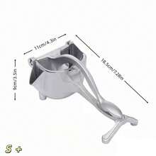 1件/S M L 铝制手动榨汁机 无需用电的厨房榨汁机 - 銀色 - 查看 6