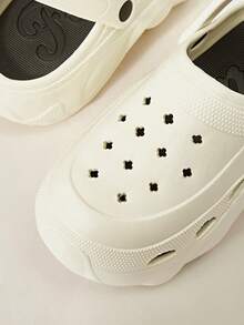 Cuccoo 女士木屐，厚底增高软底凉鞋，白色透气套脚鞋，适合日常通勤的百搭凉鞋，情人节礼物 - 白色 - 查看 5