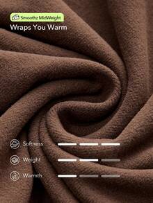 OutZeal Women Soft Fleece Light Warmth High Waistband Straight Leg Sports Pants Winter Fall Daily Casual - Brown - View 5