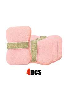 2pcs Soft Sponge Suitable For Soap Bag/Bath Ball/Scrub Ball, Ultra Soft Scrub Sponge/Freeze Water-Absorbing, Suitable For Home Bathroom And Shower Products/Cleaning Tools/Soap Box/Soap Cleaning Tools - Multicolor - View 7