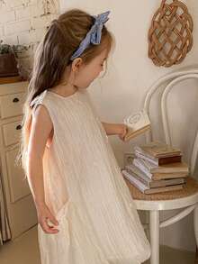 DAZY 女童无袖圆领连衣裙