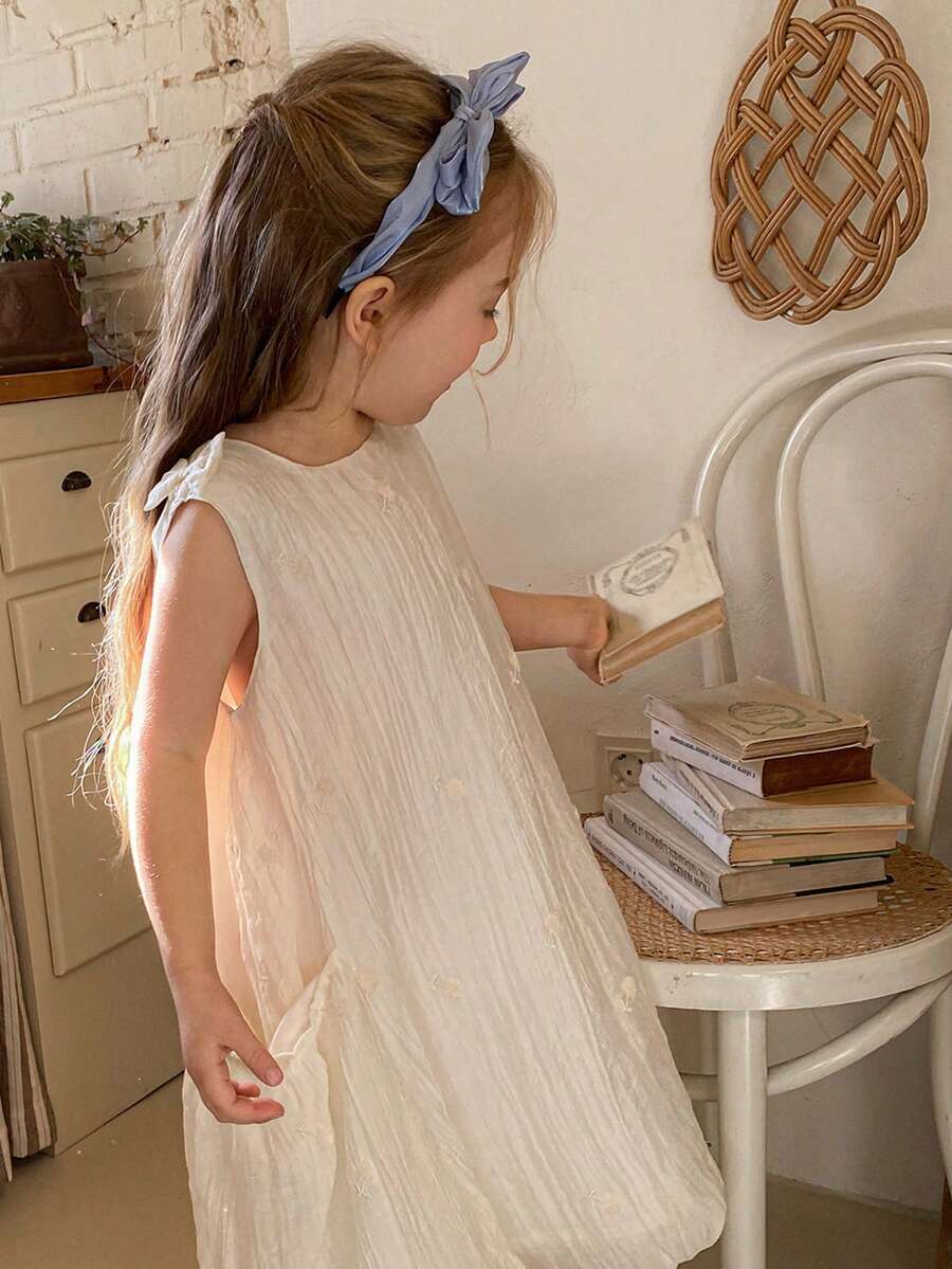 DAZY 女童无袖圆领连衣裙