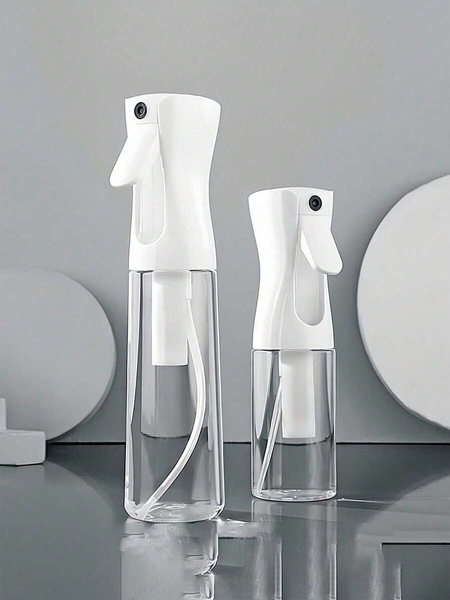 1pc 200ml/300ml/500ml Water Mist Spray Bottle With Fine Mist Sprayer, Refillable Continuous Fine Mist Spray Bottle Suitable For Kitchen, Living Room, Bathroom, Garden - White - View 1