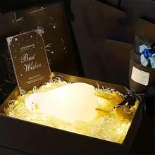 平躺鸭卧室卡通创意硅胶拍打灯，床头灯，母婴睡眠伴侣桌面灯，儿童睡眠夜灯 - 躺平鴨 - 查看 7