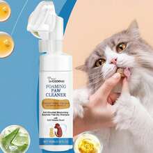 1瓶/2瓶装宠物爪子清洁泡沫，猫狗通用清洁喷雾 - 彩色 - 查看 5