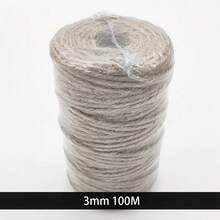 1pc Assorted 2/3/4mm Yellow Rope, Plumbing Braid, DIY Craft Rope, Art Decoration, Gift Packaging Rope - Brown - View 12
