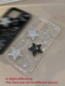 Funda de teléfono con decoración de estrella compatible con teléfono, resistente al agua, a los golpes y a los arañazos - Multicolor - Ver 8