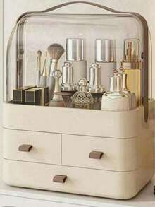 1 件高端大容量化妆品收纳盒，梳妆台抽屉收纳架，用于化妆品和珠宝装饰返校、秋季装饰、圣诞装饰、墙壁装饰、卧室窗帘，