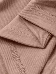 DAZY 3pcs Lace Patchwork Robe, Camisole & Pants Women Sleepwear Set - Coral Pink - View 6