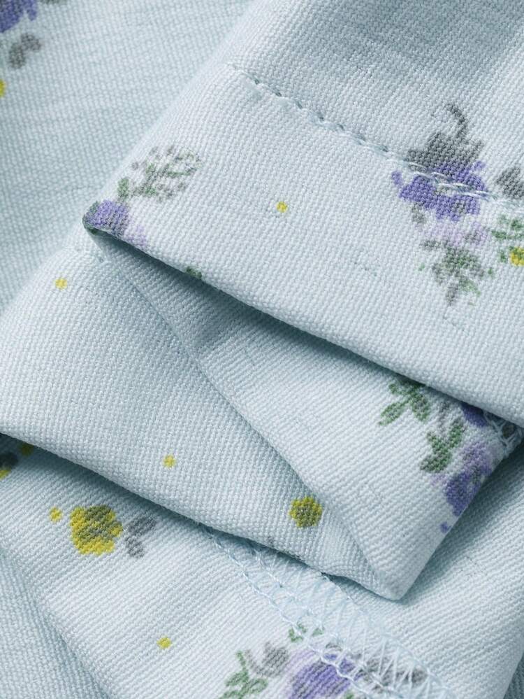 Floral Lace Patchwork Ruffle Sleeve Long Women Nightgown