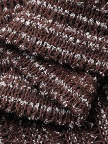 FRIFUL 女士宽松常规扎染彩色宽松短袖T恤 - 棕色 - 查看 8