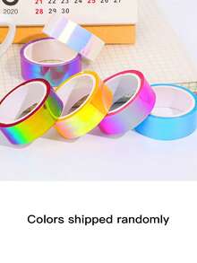 5rolls Laser Decorative Tape Back To School - Multicolor - View 7