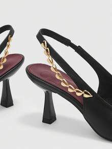 CUCCOO BIZCHIC Women's High-Heeled Shoes Valentine's Day - Black - View 7