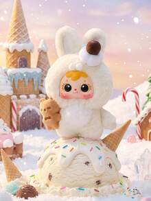 POKOJA LAND Blind Box (Non-Plush Filling), Suitable As Holiday Gift For Friends,6 Regular Editions + 1 Hidden Edition Dessert And Animal Headwear Themed Blind Box, Cute Cherry And Ice Cream Style Collectible Dolls, Mini Dolls With Gingerbread House And Candy Elements, Home Decorations, Display Accessories, Companion Items, Party Gifts, For Friends, Family, Collectors,Spring To Summer - Tide play blind box - View 3