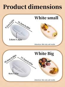 1pc Ship Shape Candle Jar Silicone Molds Oval Boats Cement Plaster Flower Pot Mold Concrete Wax Box Candle Tray Mould Home Decoration Crafts - White - View 10