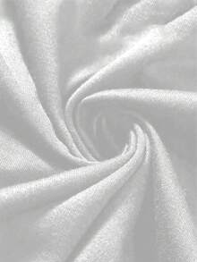 Manfinity Dauomo Camiseta de manga corta casual y holgada con cuello redondo y estampado de caballero - Blanco - Ver 5